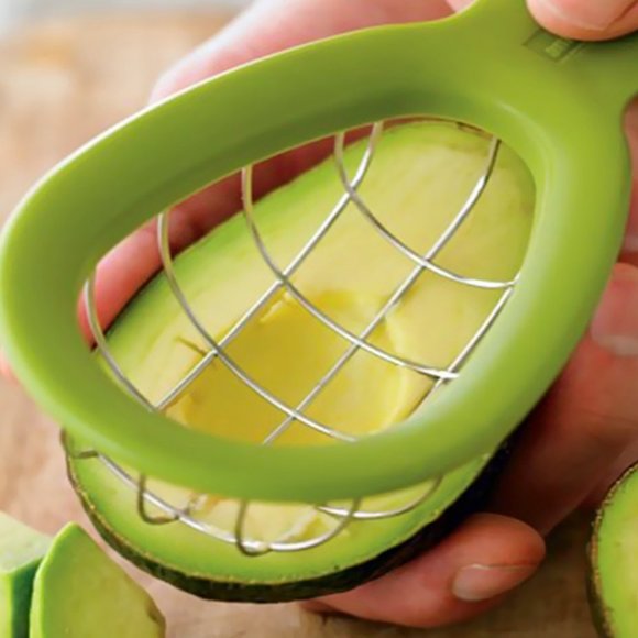 2-Pack: Easy Stainless Steel Avocado Slicer And Perfect Cubing Tool - Picture 4 of 5